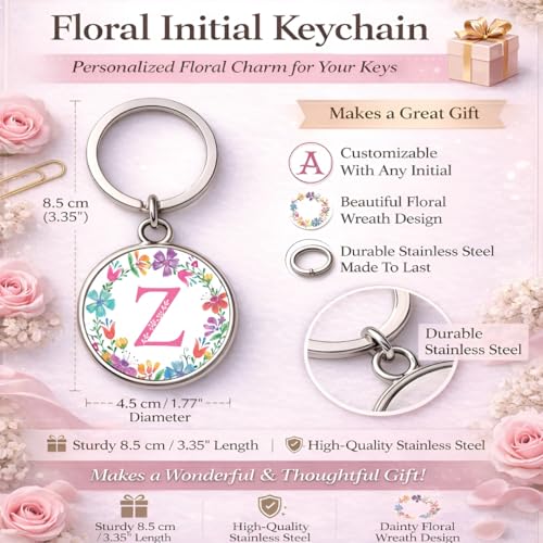 Image of magical gifts MG | Premium Alphabet & Initial Metal Keychain for Bags & Keys | Double-Sided | Personalized Initial Charm Keyring | Heavy-Duty Metal | Perfect for Gifting & Daily Use