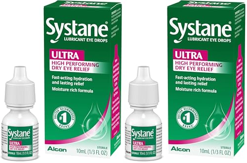 Image of Systane Ultra Lubricant Eye Drops, Artificial Tears for Dry Eye, 10 ml (Pack of 2)
