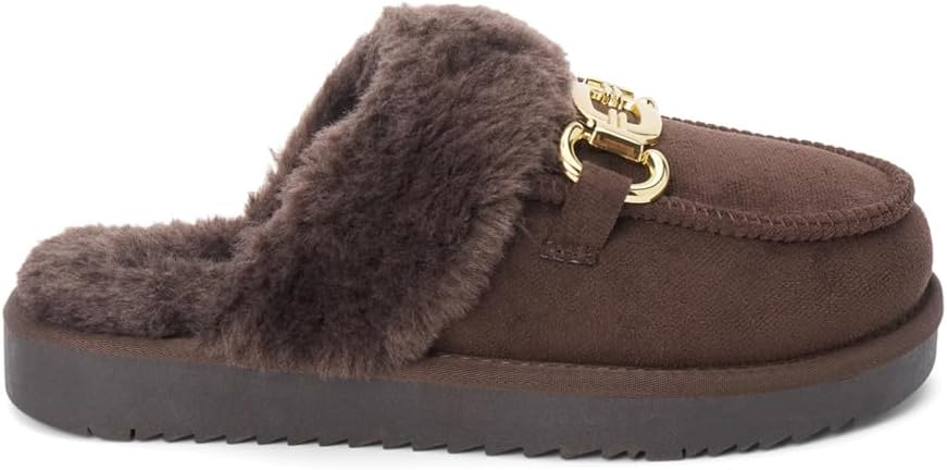 BEACH by Matisse Womens Davos Scuff Casual Slippers Casual - Brown