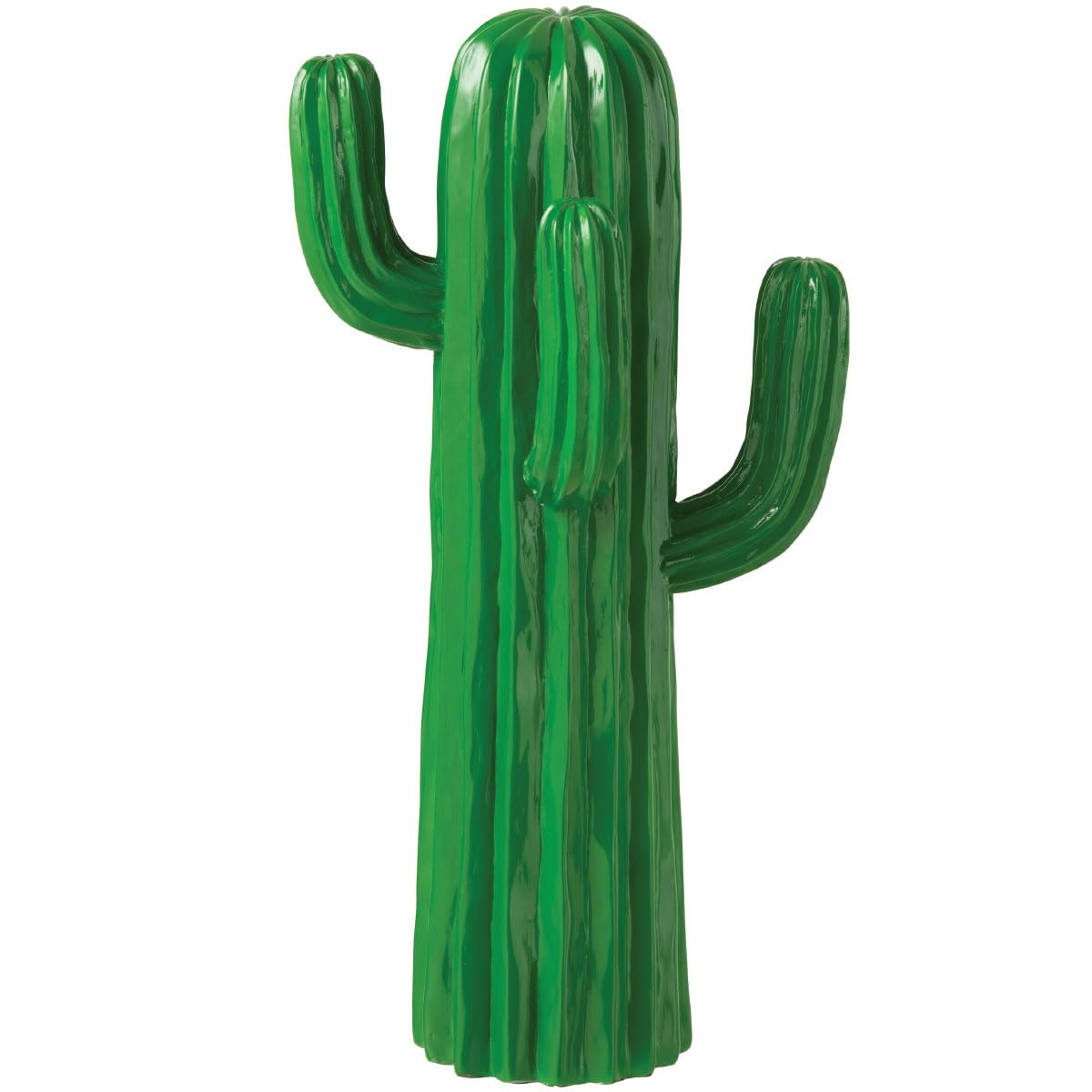 Cactus en polyrésine vert J-Line grande taille pour décoration d'intérieur moderne