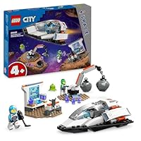 LEGO® City Spaceship and Asteroid Discovery 60429 Toy Building Set for Kids Aged 4 Plus,for Boys and Girls Who Love Pretend Play, Includes 2 Space Crew Minifigures and an Alien Figure