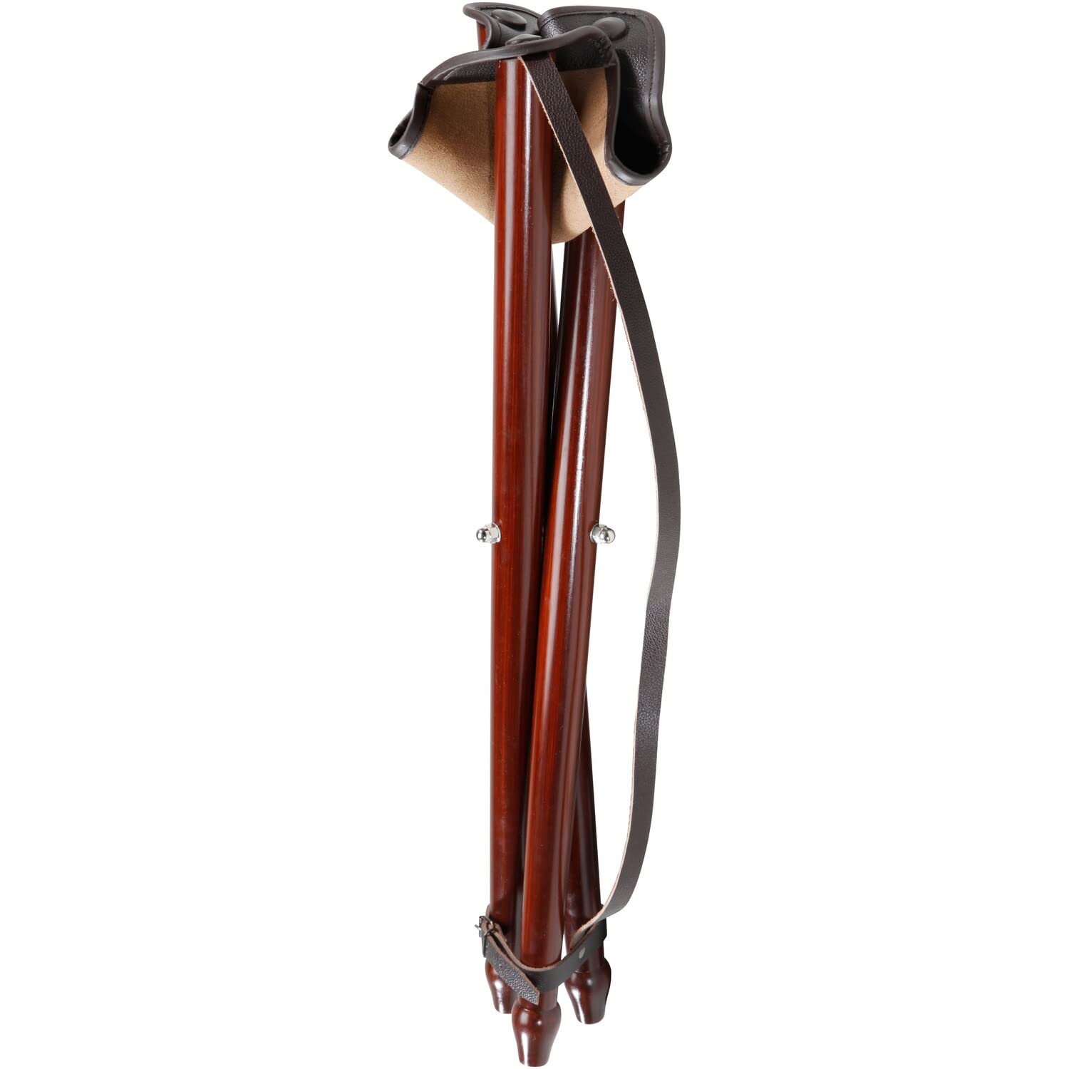 Wald & Forst Dreibein Sitzstuhl mit Leder