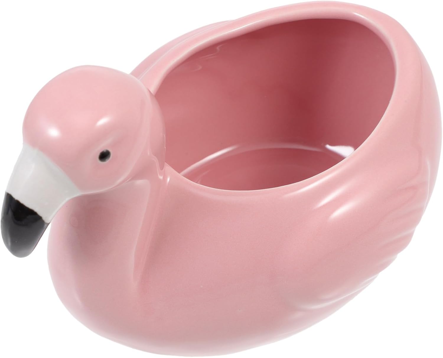 VOSAREA Cocktail Mug Hawaiian Tiki Mug Ceramic Flamingo Shape Exotic Cocktail Glasses Tiki Bar Professional Hawaiian Party Barware for Christmas Thanksgiving Party Favor Birthday - Image 4