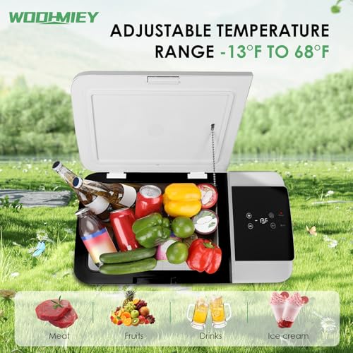 Image of Portable Freezer,12 Volt Car Refrigerator, Fast Cooling Low Noise Fridge Cooler, -13℉~68℉, Car Cooler, 12 /24V DC and 100-240V AC for Outdoor, Camping, RV, Truck, Boat (20 L)