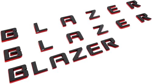 Miniatura 10 de 3 piezas 2019-2023 Blazer para puerta delantera, portón trasero, portón elevador, emblema de placa de identificación 3D, 84188531, repuesto para