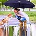 Procella 62 Inch Golf Umbrella Extra Large Automatic Open Windproof Waterproof Double Canopy Oversize Vented Stick Umbrellas for Rain - Best Golf Gifts for Men and Women