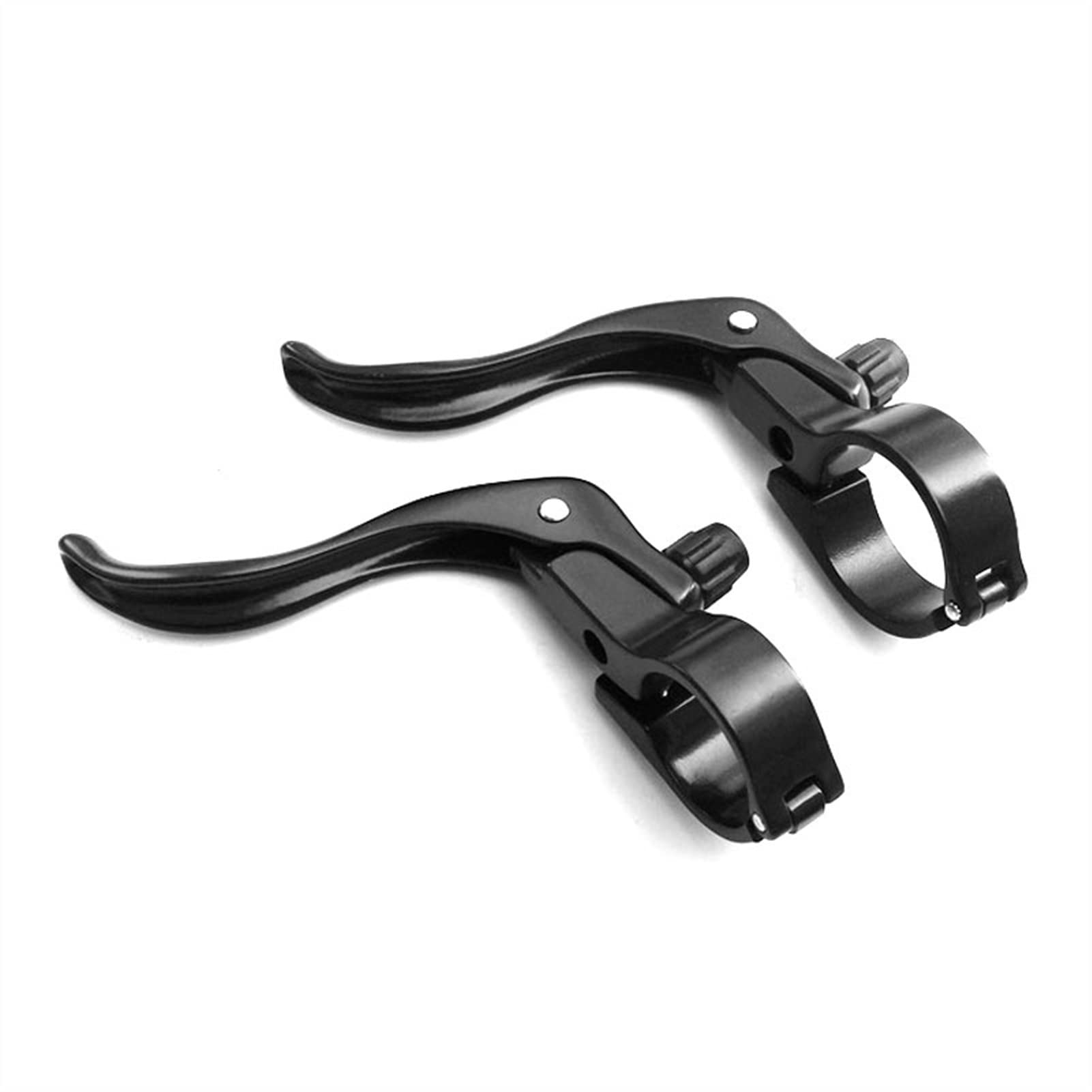 BAtlam Leva del Freno della Bicicletta Freno a Mano Bici da Strada Leva del Freno della Bicicletta in Alluminio forgiato a Freddo Nero 22mm/24mm/26mm/32mm Bar End (24mm Black)