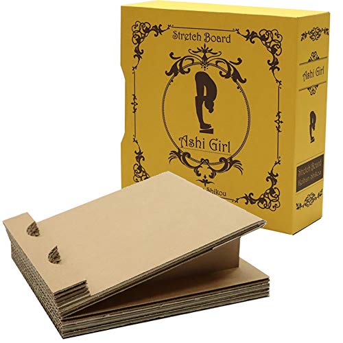 京阪紙工 ブック型ストレッチ器具 Ashi Girl(アシガール) マスタード