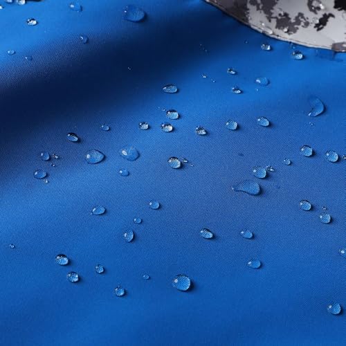 Image of MGEOY Boys Girls Rain Jacket Lightweight Waterproof Hooded Fleece Lined Raincoat Windbreakers for Kids