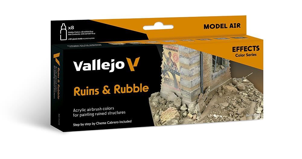 Vallejo 771214 - Farb-Set, Ruinen & Trümmer -