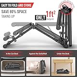 JOROTO MD35 Adjustable Weight Bench - Foldable 700 Pounds Load Strength Training Benches for Full Body Workout Bench Press (With Fast Auto-lock Adjustments) - Image 4