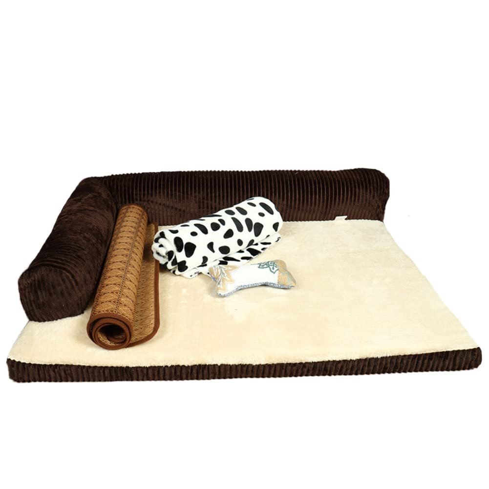 Letto Divano per Animali Domestici,Divano Ortopedico per Cani e Gatti con Schiuma Memory,Lettino per Cani e Gatti con Cuscino, Cuccia per Cani Materassino per Cani Interno Cuscino Cane Lavabile