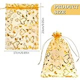Zoom IMG-2 cltpy 100pcs sacchetti organza 17x23cm Zoom IMG-2 cltpy 100pcs sacchetti organza 17x23cm