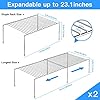 Amazon.com: Tomorotec Stainless Steel Expandable Kitchen Storage ...