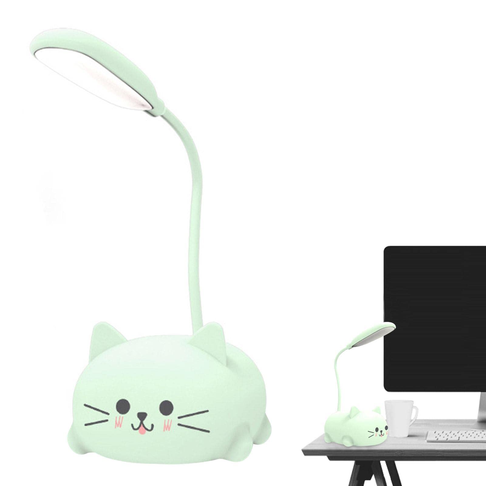 Abonda Cat USB Lamp, LED Cute Animal Night Light, Rechargeable Table Lamp, Eye Caring Reading Lights, Kids Bedrooms, Living Room