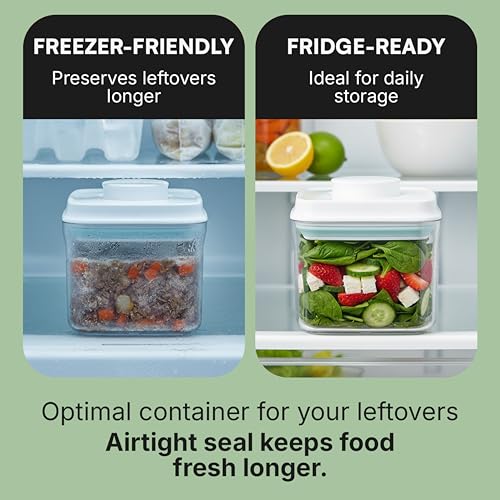 Image of iChewie - BopTop (1pc - 500ml) Airtight Food Storage Container - Mechanical Silicone Seal Canister - BPA-Free - 0.5Qt