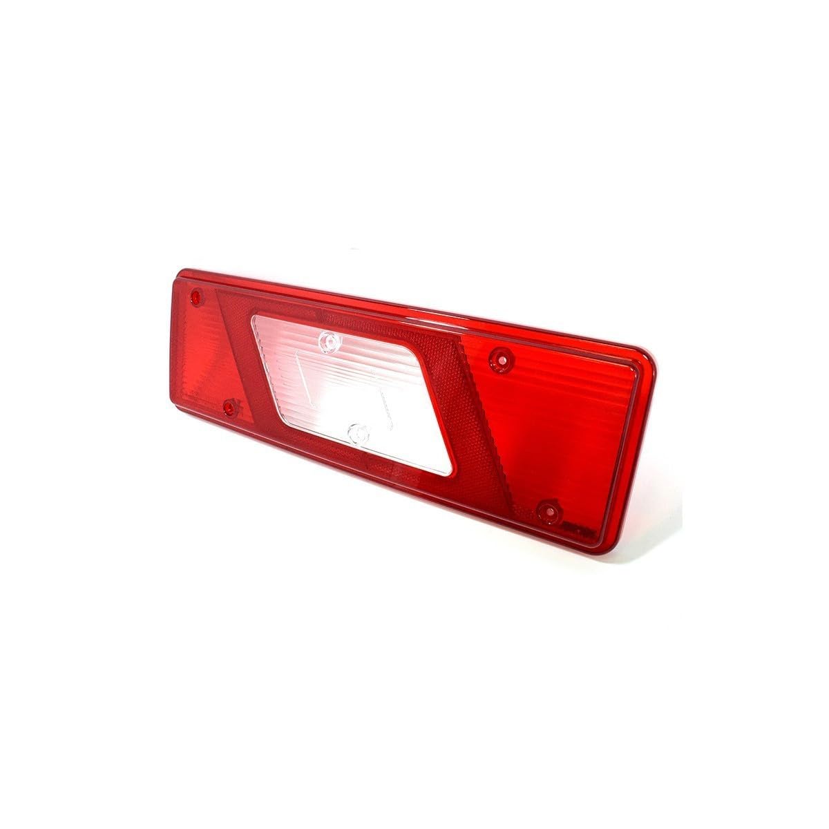 2 lenti di ricambio per fanale posteriore destro sinistro compatibile con Ford Transit MK8 Tipper 2014+ con marchio di controllo E 1831256 1831334