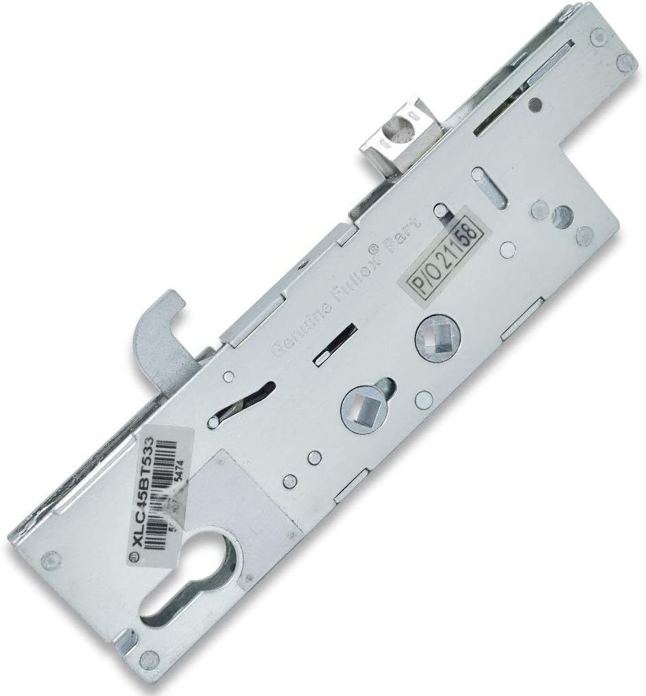 Door Lock Case Gear Box 45mm Backset 2 Spindle With Hook, Silver
