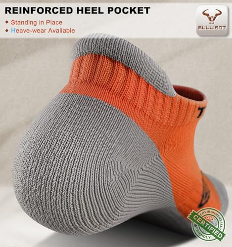 Image of BULLIANT Socks For Women 6Pairs-Womens Athletic Ankle Socks No Show Cushioned for Walking Running-Compression Arch Support