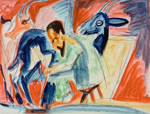 Impression Graffiti Art Mural Kirchner pour Salon Moderne 60x90