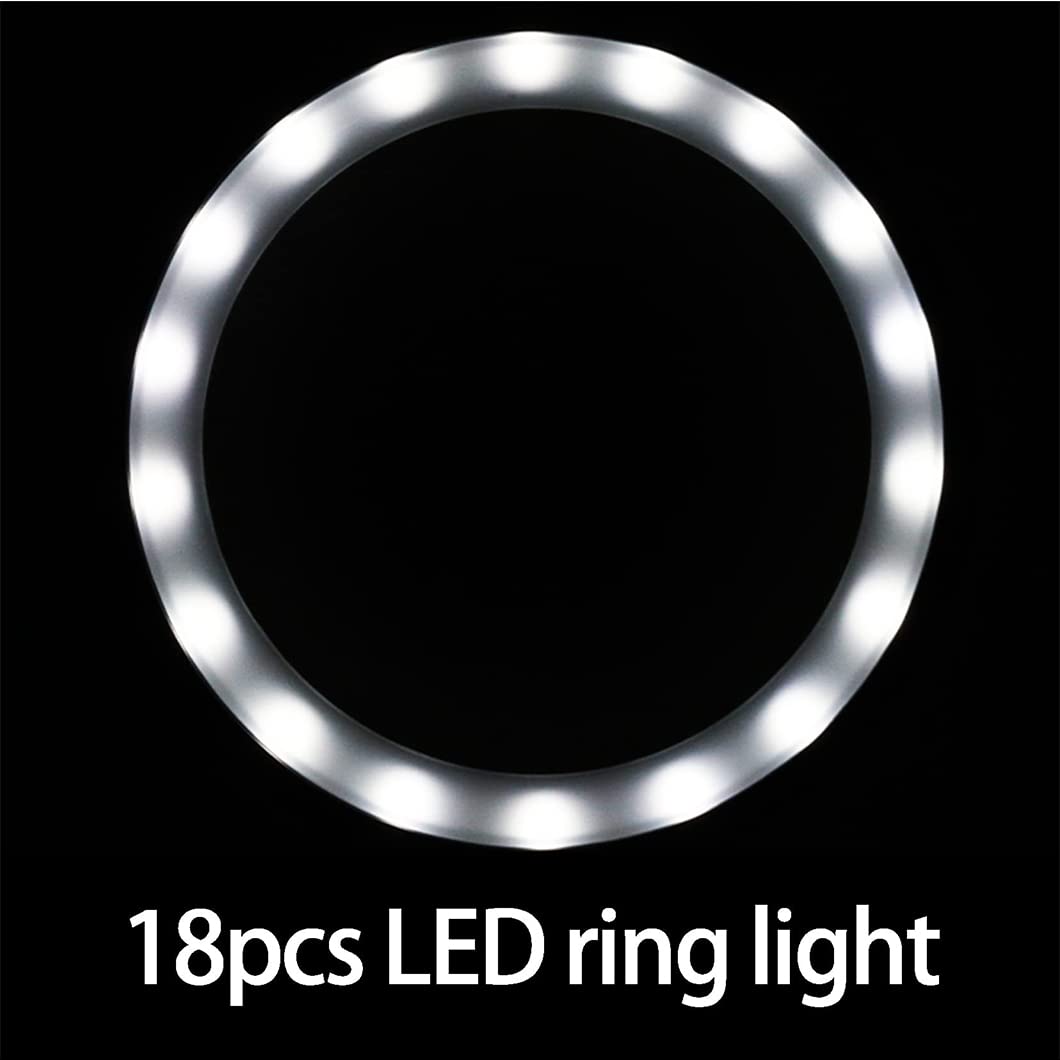 Ręczna lupa 30X z 18 diodami LED, podświetlana lupa z podświetleniem, lupa do czytania w leczeniu zwyrodnienia plamki żółtej, czytanie dla seniorów, lutowanie, kontrola, C White Magnifyi