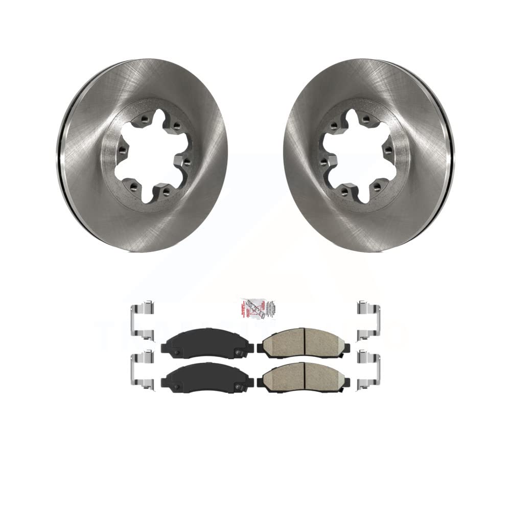 Transit Auto - Front Disc Brake Rotors And Ceramic Pads Kit For Chevrolet Colorado GMC Canyon Isuzu i-290 i-280 i-350 i-370 K8A-104324