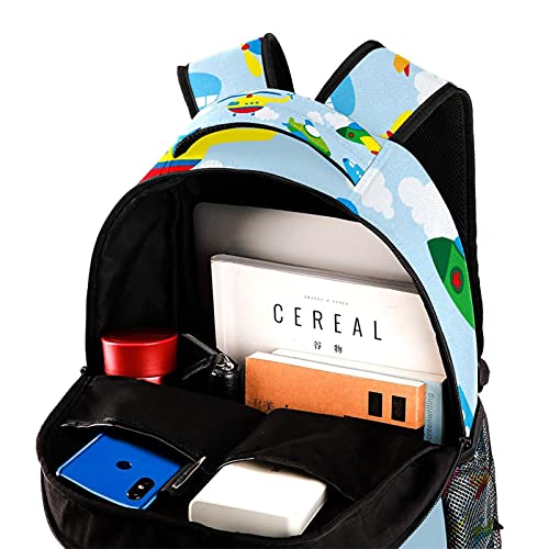 Mochilas ligeras compactas con diseño transpirable de avión colorido 4