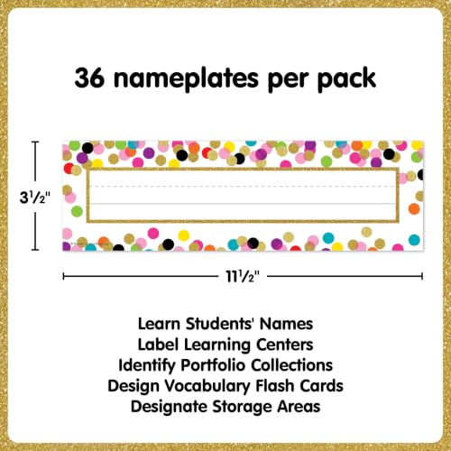 Image of Teacher Created Resources Confetti Name Plates (TCR5886)