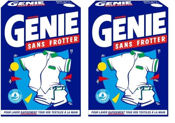 GENIE Sans Frotter Poudre 450G (Lot de 2)