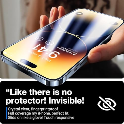 Image of STP FEEL 2+1 Pack For iPhone 16 Pro Max 5G (6.9 inch) Tempered Glass Screen Protector with Camera Lens Protector, 9H Hadness, Diamond-Grade Shatterproof, HD Clear, Anti-Scratch