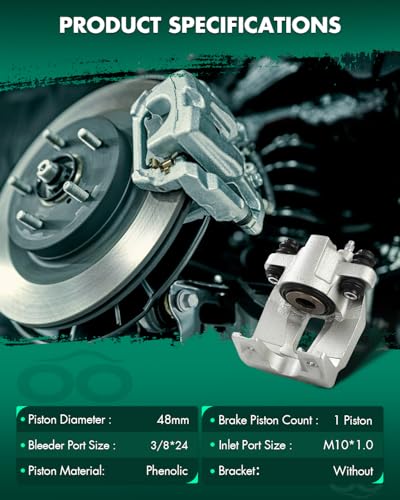 Image of SCITOO 184850 184851 Rear Left & Right Disc Brake Calipers Assembly Without Bracket For Ford For Ranger 2010-2011