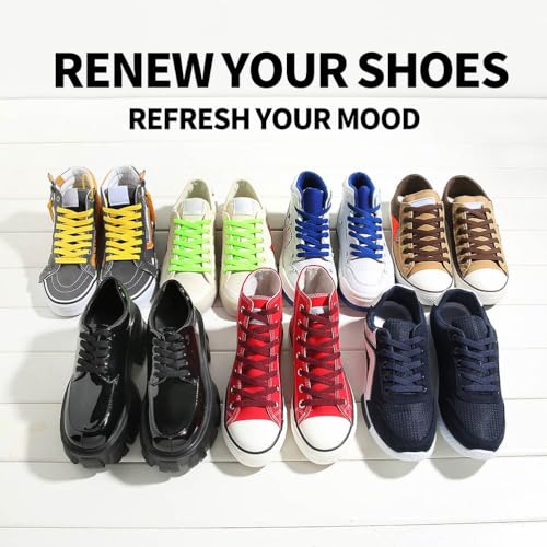 Image of VSUDO Flat Sneaker Shoe Lace, Flat Shoe String for Sneaker, Athletic Shoelace