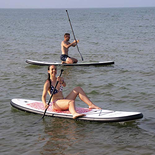 FEATH-R-LITE Inflatable 10\'×30\"×6\" Ultra-Light (17.6lbs) SUP for All Skill Levels Everything Included with Stand Up Paddle Board, Adj Paddle, Pump, ISUP Travel Backpack, Leash, Waterproof Bag - Thumbnail 7