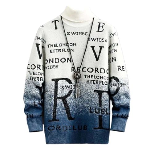 Pull en cachemire pour homme a col roule pour automne et hiver vêtement chaud