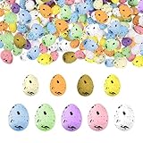 【Décoration d'œufs de Pâques】Ces mini œufs de Pâques sont parfaits pour décorer des couronnes de Pâques, des tables, des créations manuelles, des bouquets ou encore pour remplir des paniers de Pâques. Ils apporteront couleur et ambiance festive à votre fête de Pâques ou à vos réunions de famille.