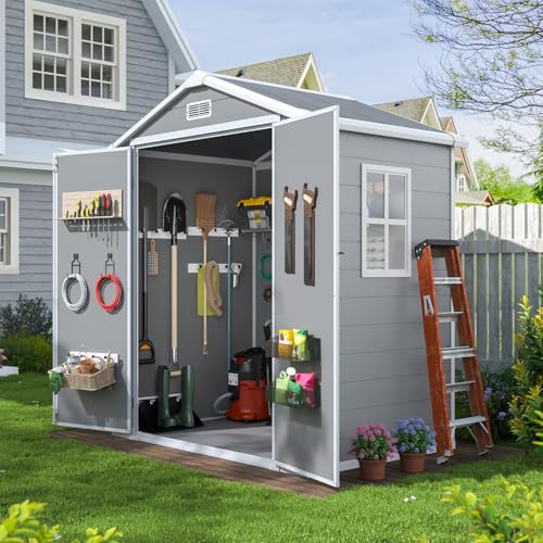 Aoxun 6×4 ft Resin Shed