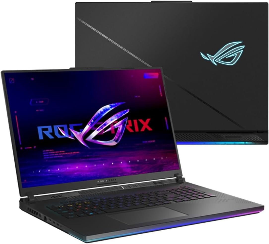 EXCaliberPC [2024] ASUS ROG Strix Scar 18 G834JYR-XS97 (Intel Core i9-14900HX, 64GB DDR5 RAM, 2TB NVMe SSD, NVIDIA GeForce RTX 4090, 18" QHD+ 240Hz 3ms, Windows 11 Pro) Gaming Laptop