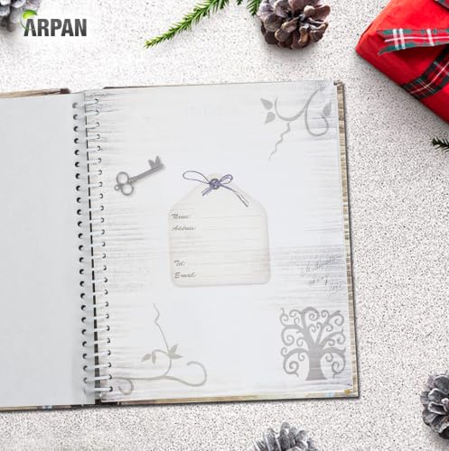 Arpan Fotoalbum, groß, selbstklebend, Motiv „Life Inspirational Slogans“, 24.5 cm x 2.5 cm x 29 cm, cremefarben – Ansicht 5