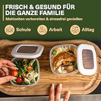 Viwares Vorratsdosen mit Deckel Luftdicht, 6er Vorratsbehälter Set BPA-Frei – Ansicht 3