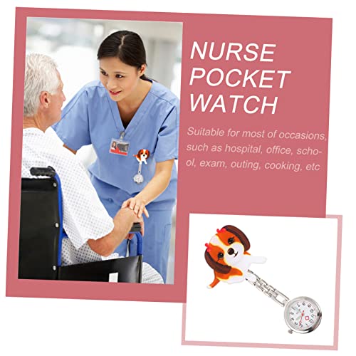 CALLARON 1 Set Zakhorloge Herenhorloges Sleutel Hanger Horloges Arts Horloges Artsen Gift S Horloges Voor Mannen Heren Horloges Fob Klok Horloge Broche Puppy Horloge Ketting Verpleegster - Afbeelding 7