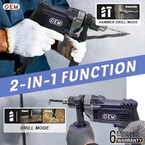 Image of OEM 13mm IMPACT Drill 810 Watt Professional With 6 MONTHS Warranty Reverse Forward With Speed Control | Impact and Drill Feature | Full Copper Motor | Low Speed Stability, Metal Head