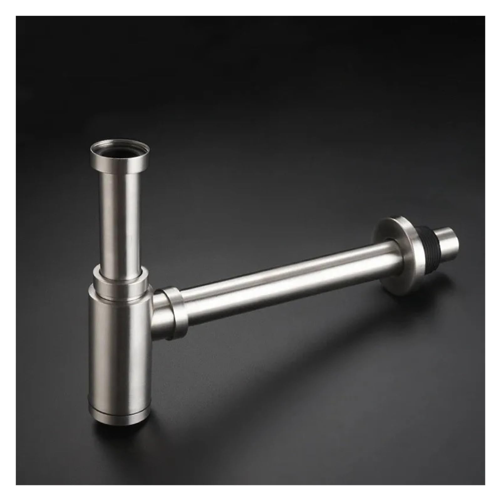 1 pièces 304 en acier inoxydable salle de bains Siphon évier tuyau vidange bassin Drain Nickel/Chrome bouteille piège ensemble accessoires Pour Bain