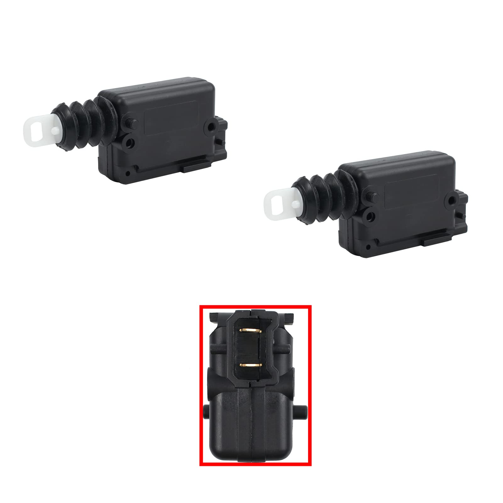 Partsline (Lot de 2) Moteur de Centralisation de Porte ou Coffre compatible avec DUSTER LOGAN SANDERO R19 R21 R25 CLIO 1 2 ESPACE 1 2 3 KANGOO MASTER 2 SCENIC TRAFIC TWINGO - 6025001797 7701039565