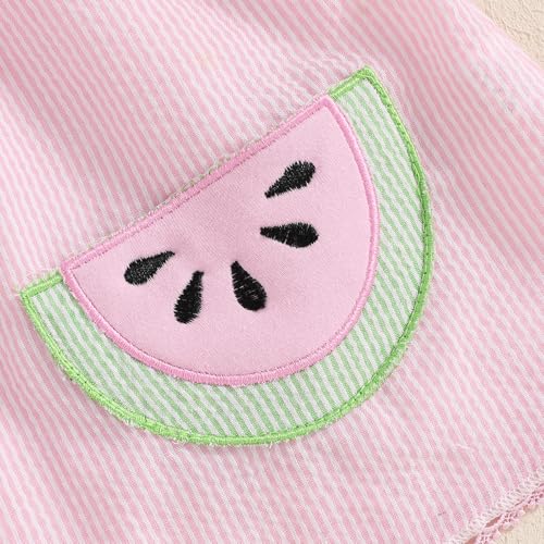 Summer Baby Girl Outfit Striped Tunic Sleeveless T-Shirt Top and Shorts Infant Girl Summer Clothes 2Pcs Set3