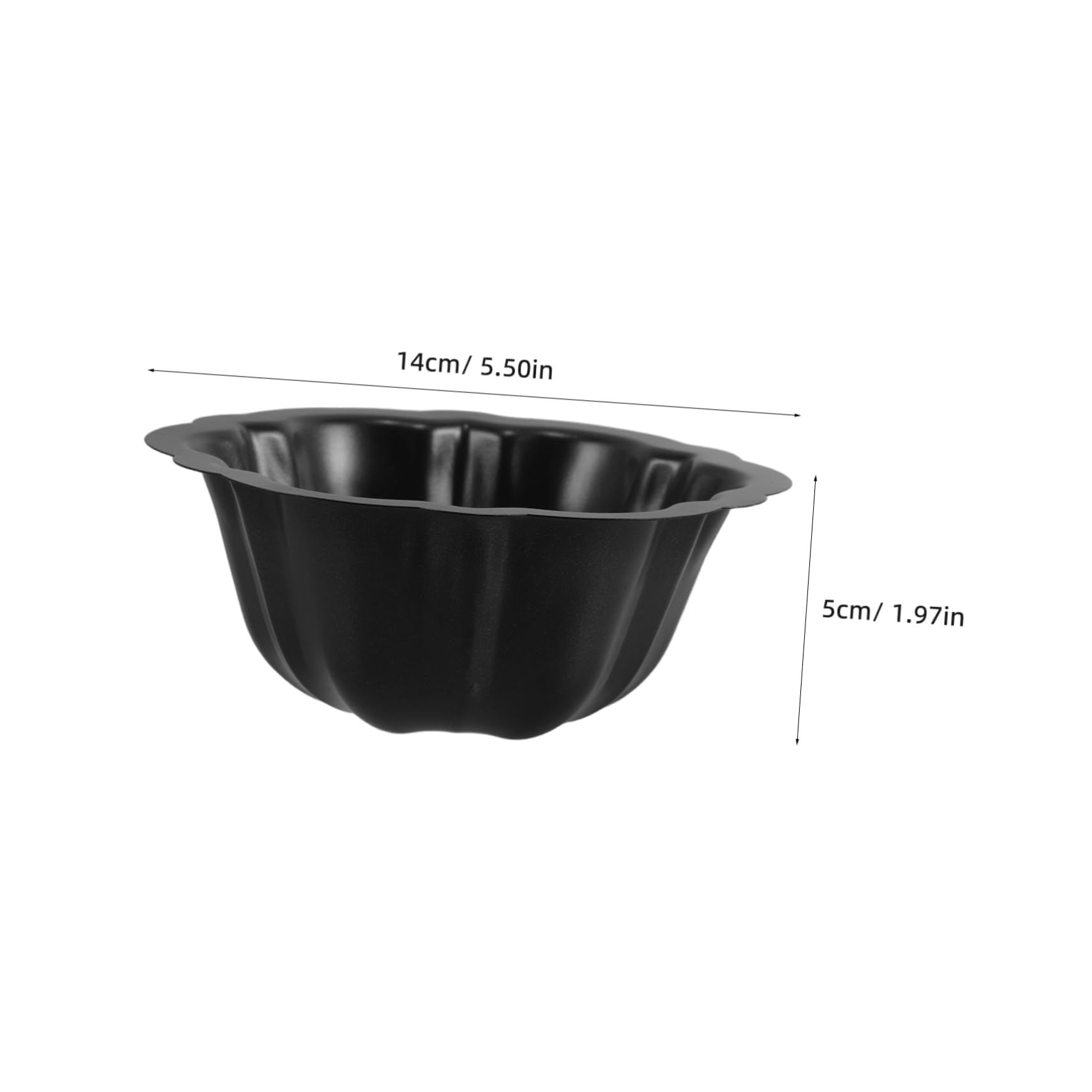VALICLUD Molde Negro de Acero al Carbono para Pastel Mini 10 Piezas