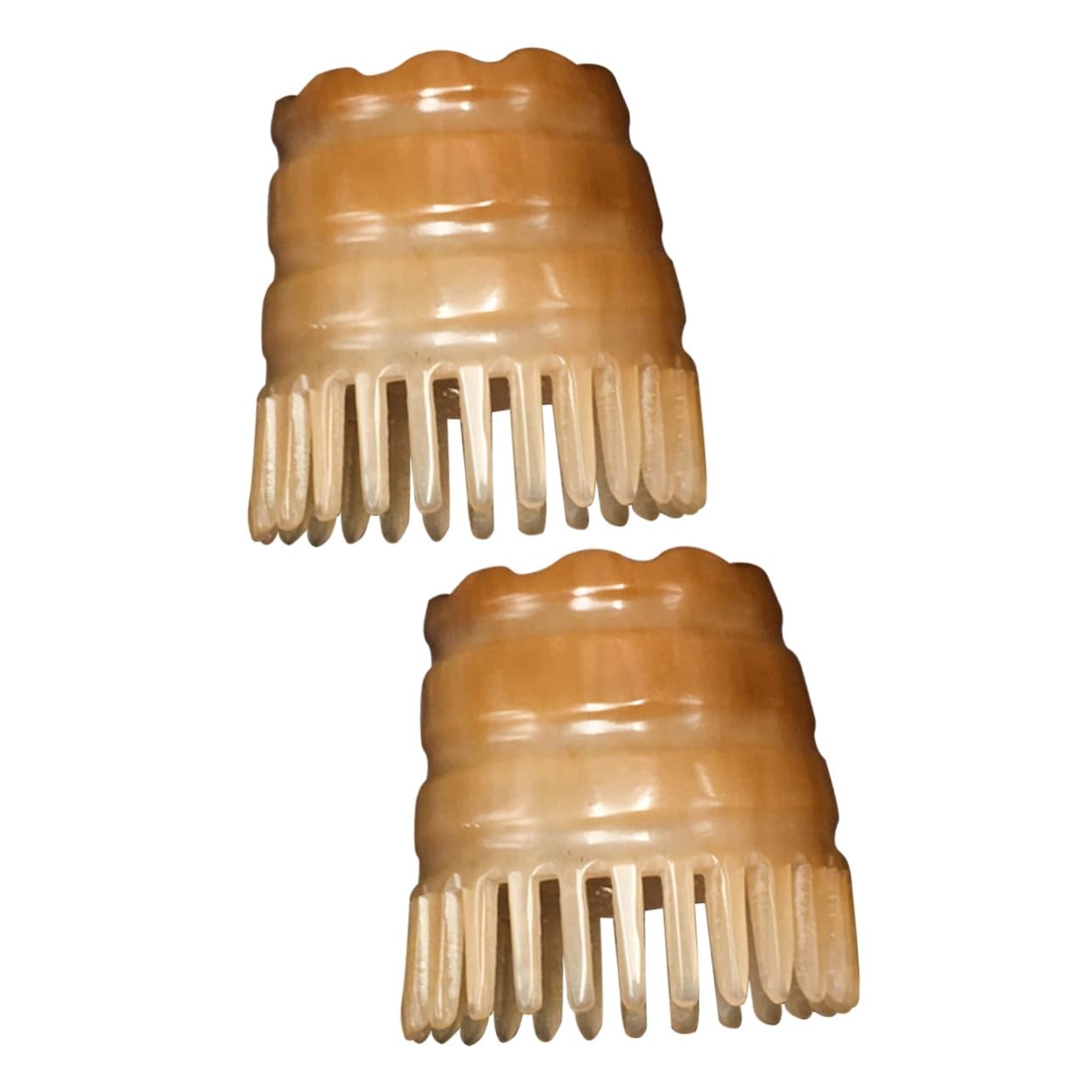 2piezas Masajeador De Cabelludo De Búfalo Natural Cepillo De Lavado De Cabello Masaje Para El Crecimiento Del Pelo Color Aleatorio