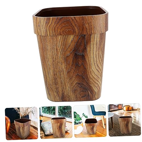 Caneca de basura rectangular de plástico para hogar miniatura 5