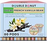 Double Donut Decaf Flavored Coffee for Keurig K-Cup 80 Count Decaf Vanilla Bean