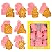 8 Stück Weihnachten Ausstechformen Set,3D Weihnachten Keksausstecher,Kunststoff Weihnachtsbaum, Weihnachtsmann, Lebkuchenmann, Rentier Plätzchenausstecher,Ausstecher für Weihnachtsbacken