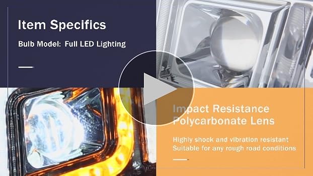 Amazon.com: Auto Dynasty LED DRL Turn Signal Dual Projector